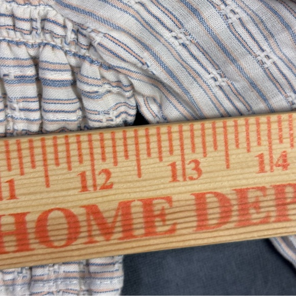 American Eagle Smocked Lg Sleeve Peasant Crop Top in Cream – Women’s Sz XS - Picture 5 of 12